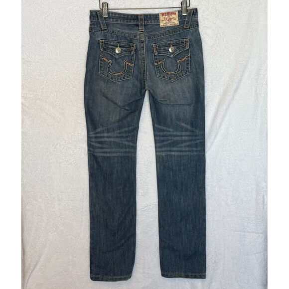 True Religion Vintage Joey Jeans Size 29 Bootcut Thick Stitch Made in USA - Picture 8 of 16